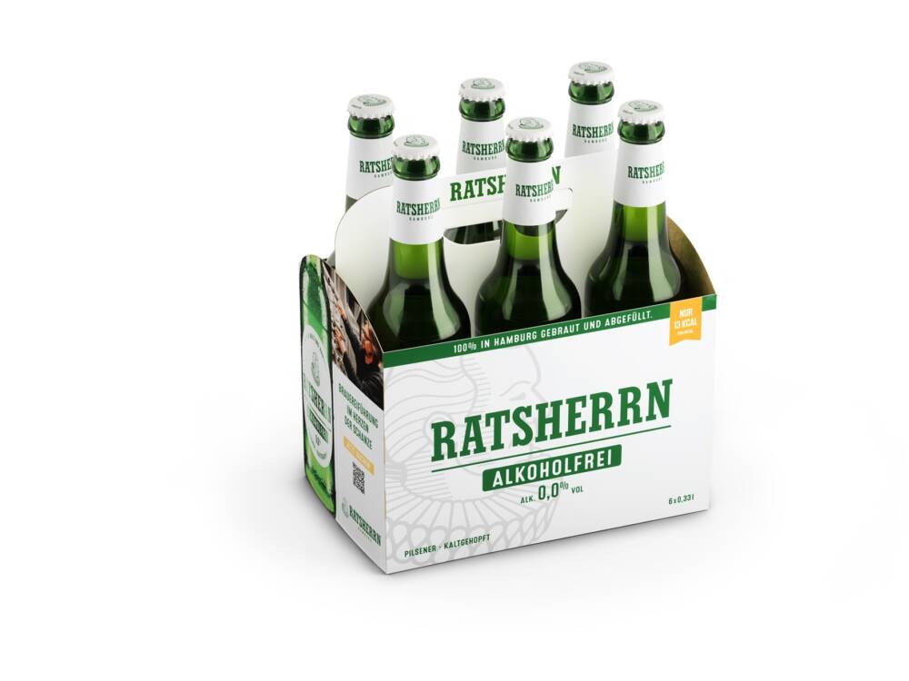 Gibt’s auch in sechsfacher Ausführung: das Ratsherrn Alkoholfrei / ©Ratsherrn