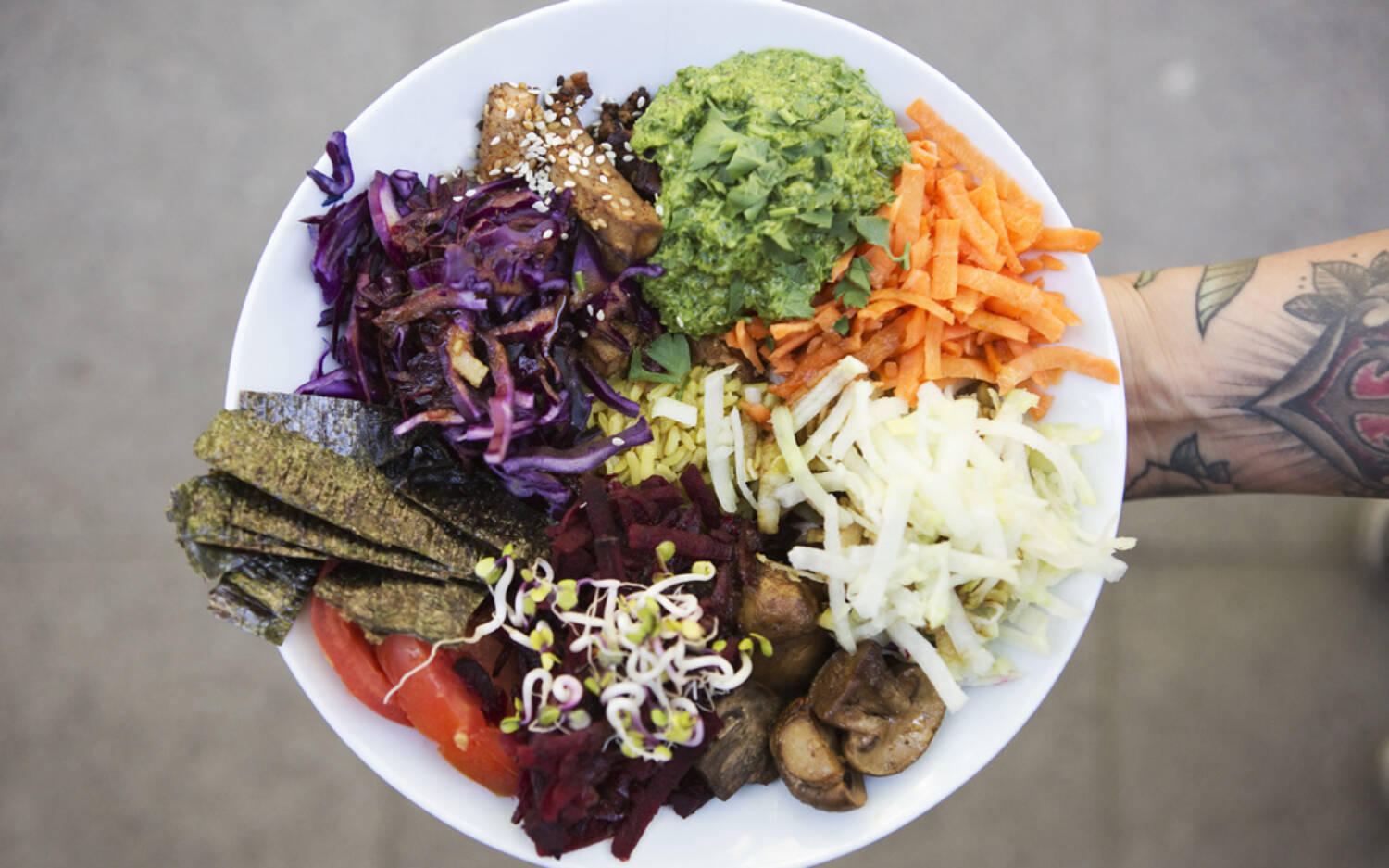 Abwechslungsreicher und gesunder Mittagstisch im Happenpappen / ©Happenpappen