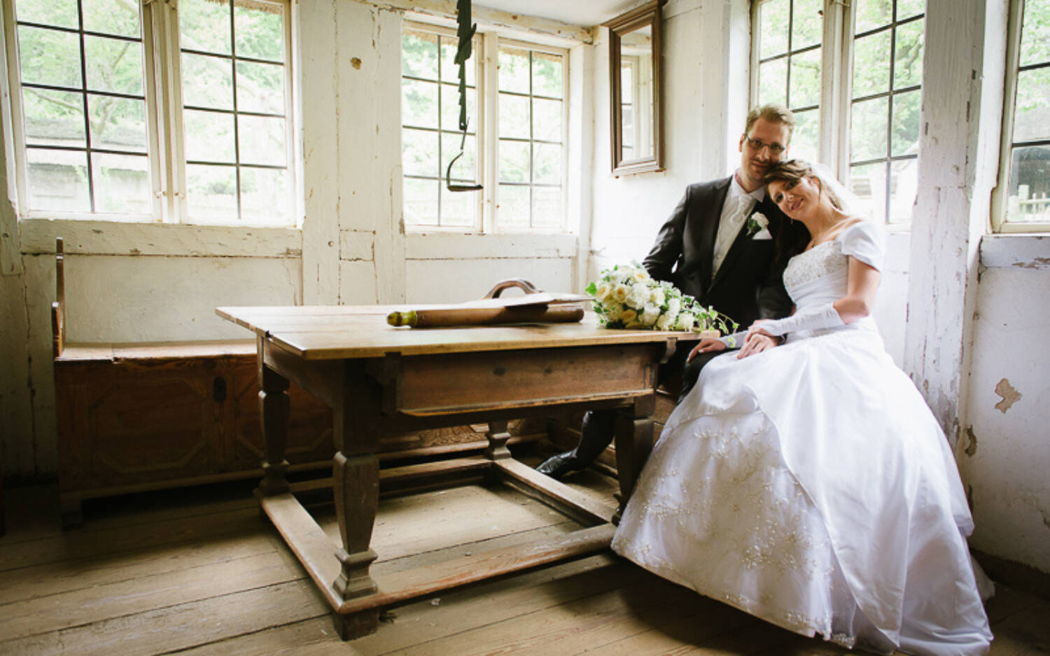 Brautpaare erwartet im Freilichtmuseum Kiekeberg eine rustikal-romantische Location / ©Jochen Nölle 
