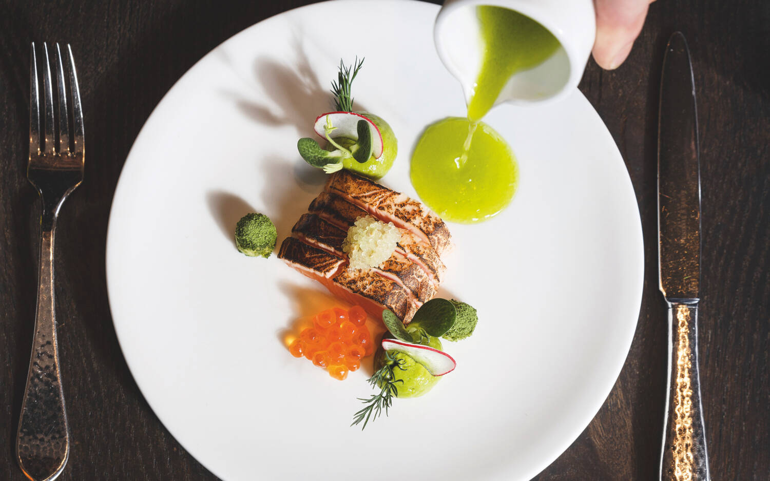 Cornelia Poletto ist in Eppendorf mit einem Dreigespann aus Restaurant, Bar und Kochschule vertreten / ©Jérome Gerull