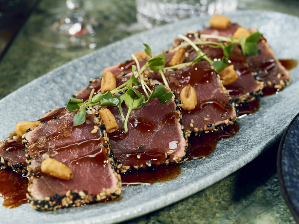 Der Star des Abends: die Tuna-Tataki im Jin Gui / ©Marc Sill