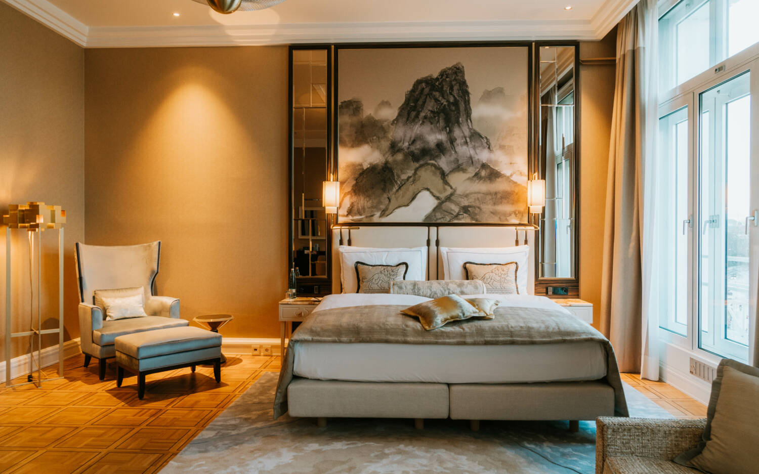 Die alten Zimmer werden zeitlos eingerichtet: So wird es im Atlantic Hotel Hamburg aussehen / ©Atlantic Hotel Hamburg