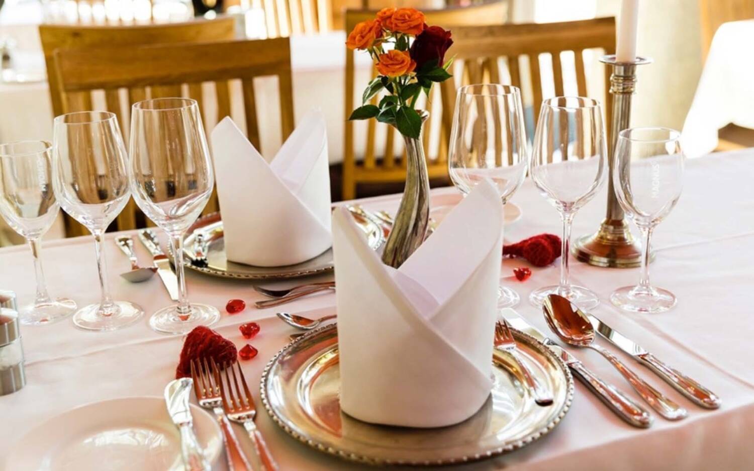 Einige Hamburger Restaurants bieten ein romantischen Valentinstagsmenü / ©Marc Sill