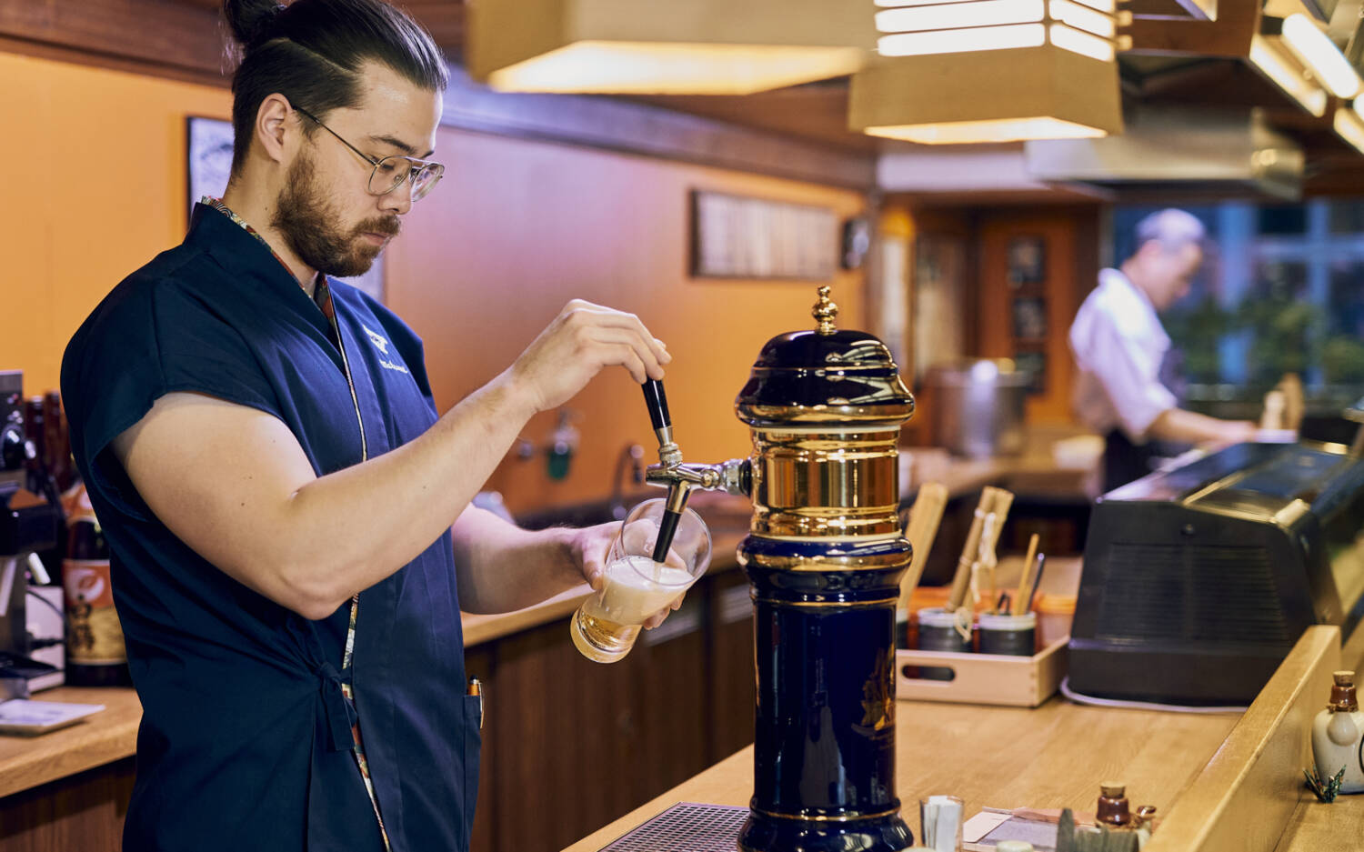 Frisches, japanisches Bier schmeckt hervorragend zu frischem Sushi / ©Marc Sill