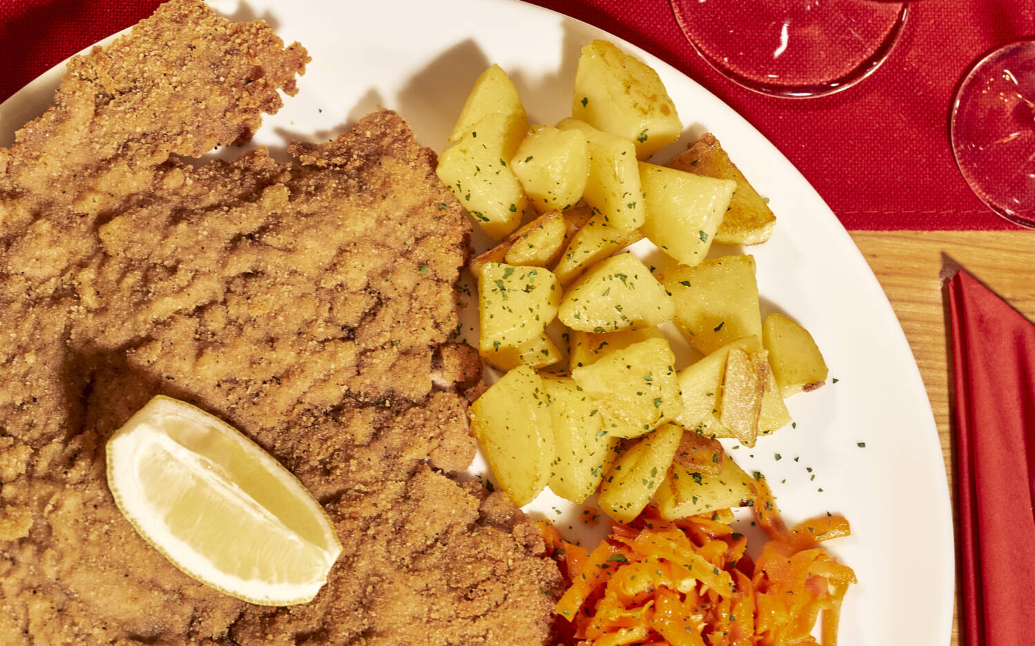 Krosses Schnitzel im Tafelspitz in Winterhude / ©Marc Sill