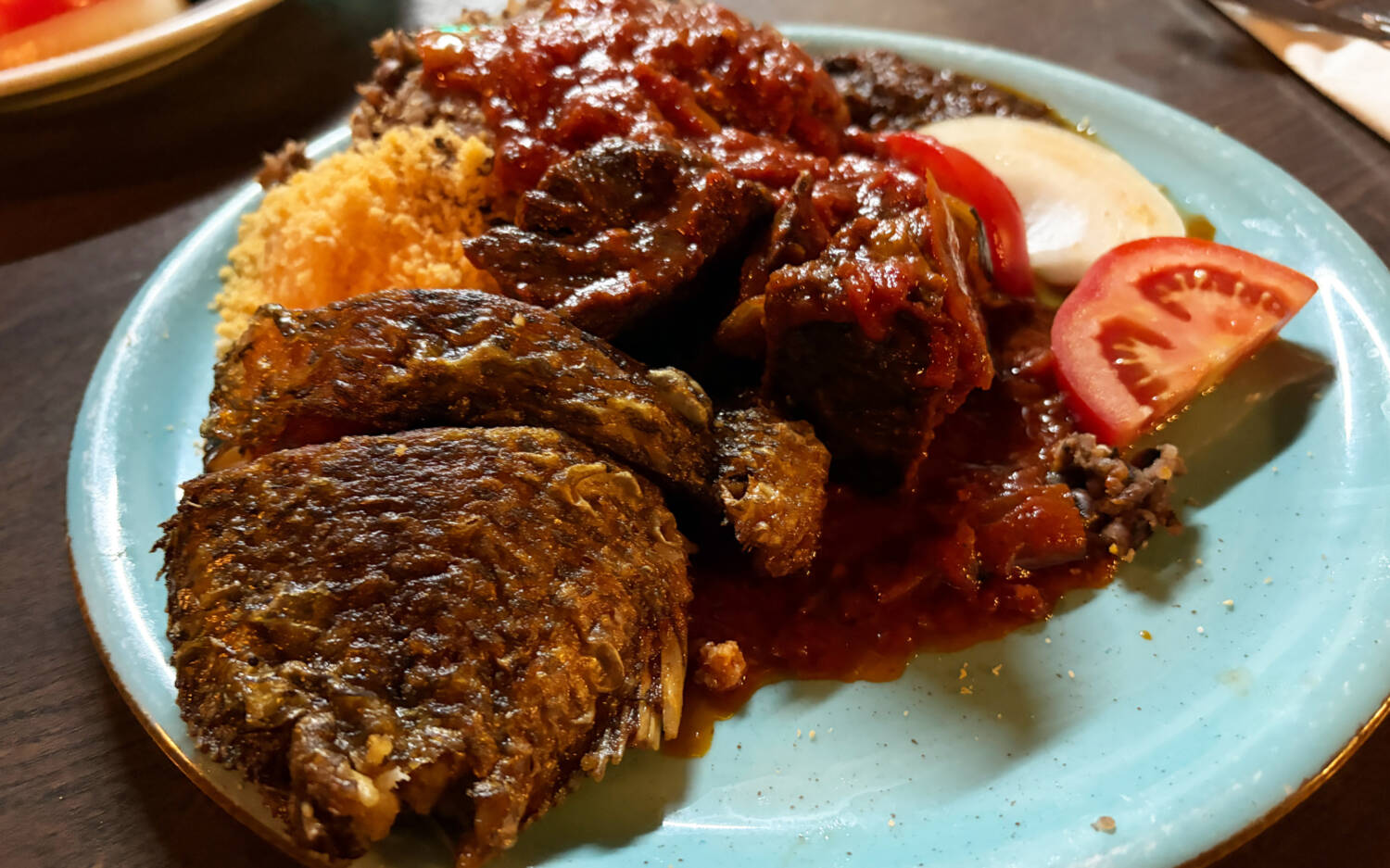 Reis, Fleisch und Fisch gibt es im Afrikanisches Bistro by Hadjia in St. Georg / ©Michael Hein