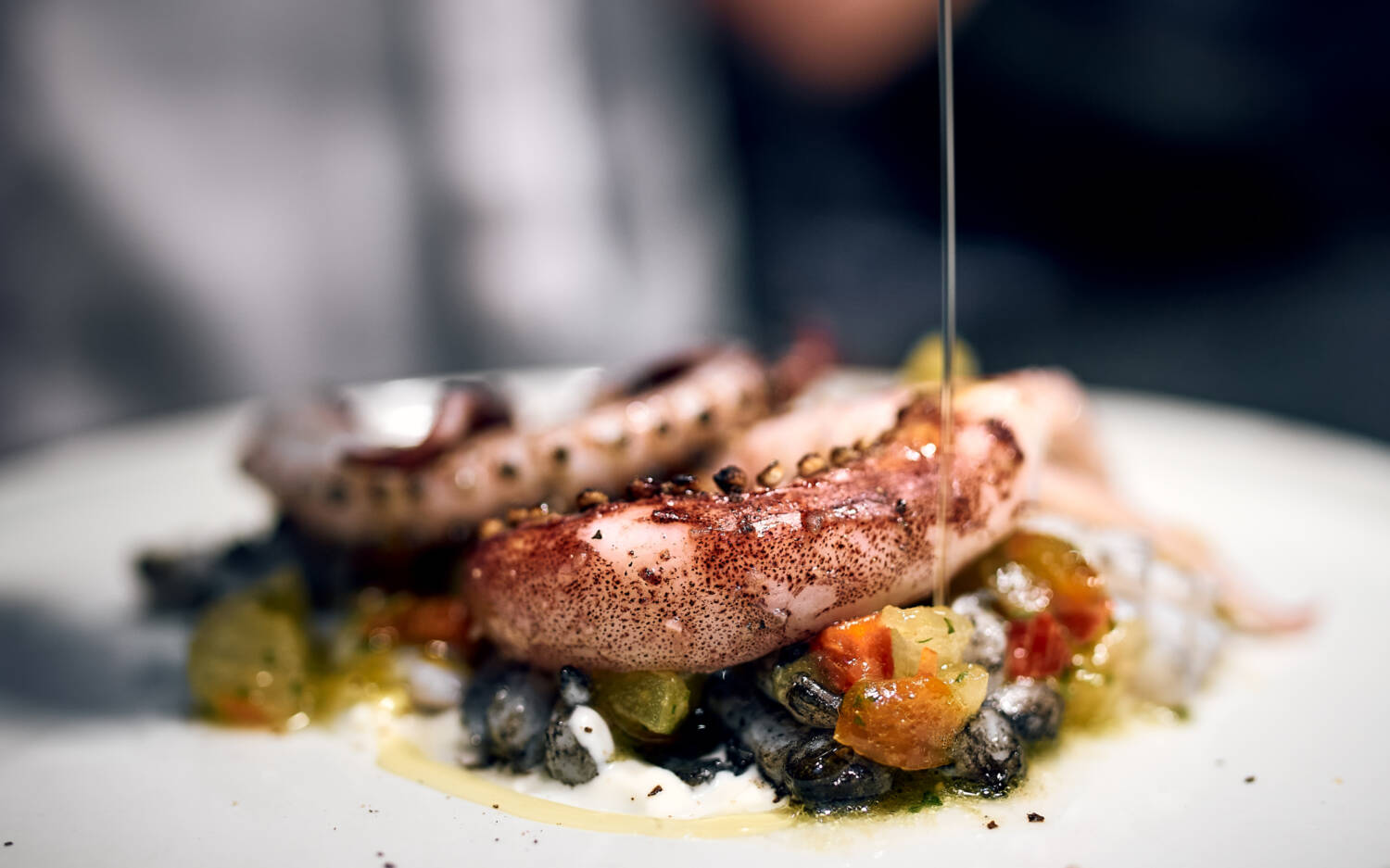 Die XO-Seafoodbar-Speisekarte wechselt regelmäßig. Asiatische Einflüsse finden immer ihren Platz / ©Marc Sill 