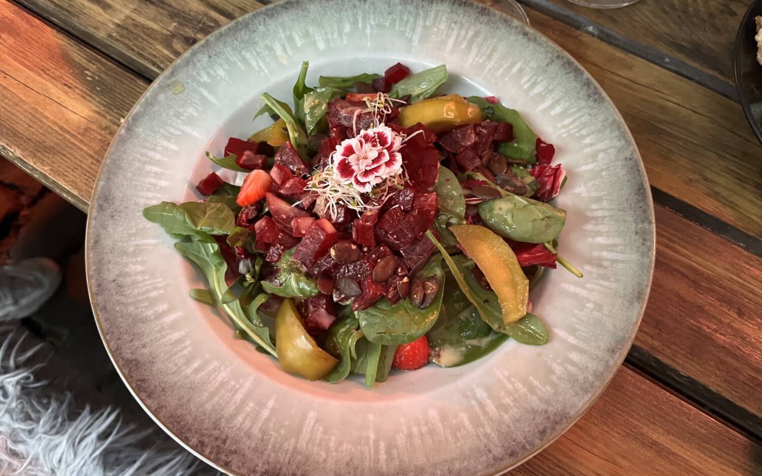 Mehr als Pizza: Im Jill begeistern neben Montanarinas auch kunstvoll angerichtete Salatkreationen / ©Genuss-Guide