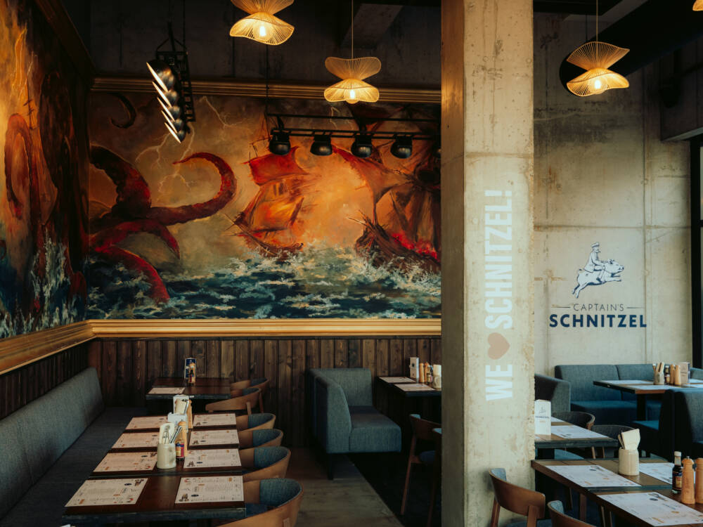 Schnitzel mit maritimen Flair – so wird es bald in der Hamburger Filiale auch aussehen / ©David Garbe