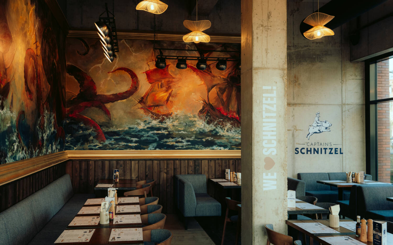 Schnitzel mit maritimen Flair – so wird es bald in der Hamburger Filiale auch aussehen / ©David Garbe