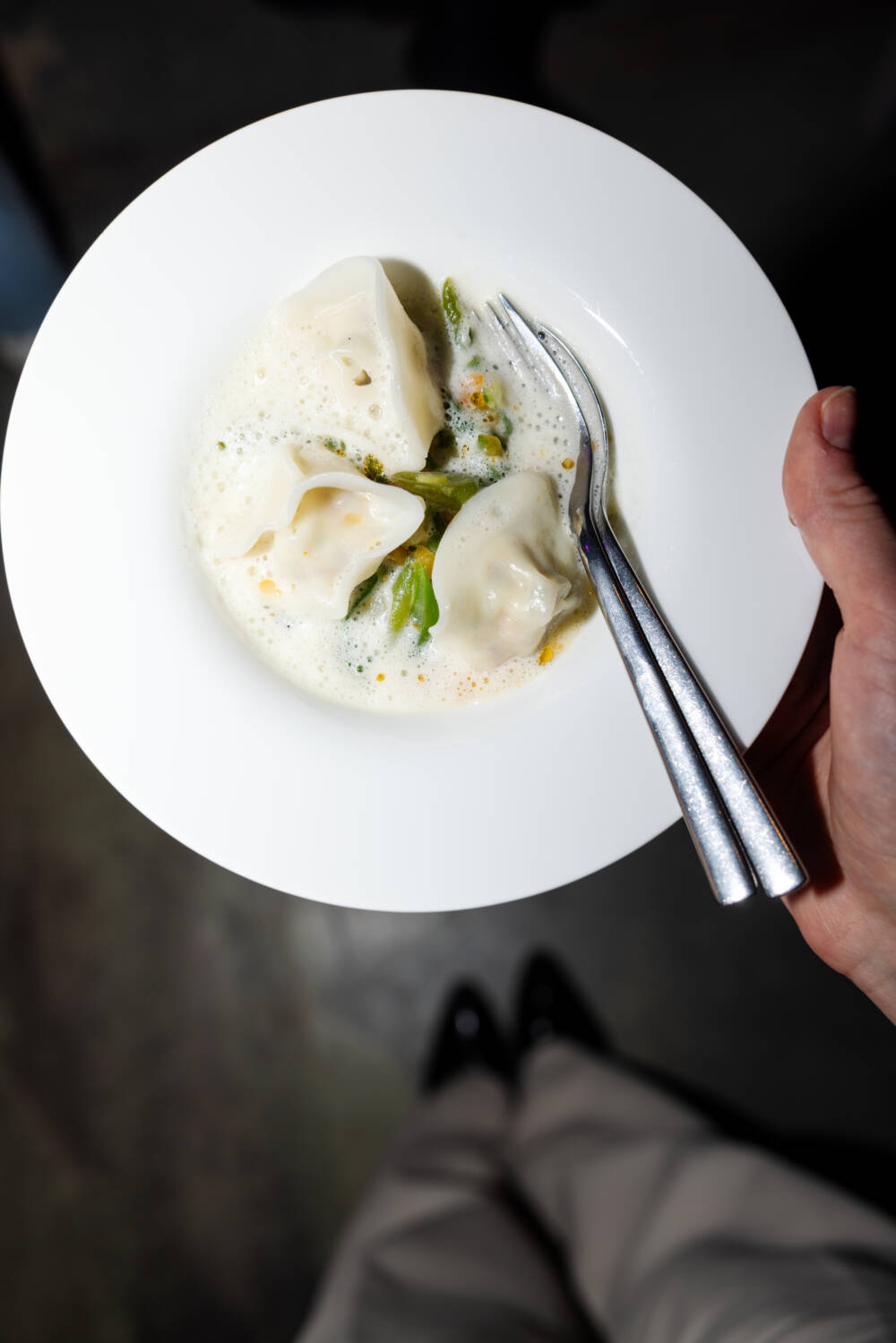 Stubenküken-Ravioli auf Plockfinken waren nur einer der Leckerbissen, die das Landhaus Scherrer am Abend des VIP-Talks auftischte / ©Liza Holiarchuk