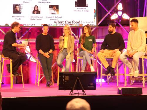 Top’d-Gründer Phillip Amadeus Bowen (zweiter von links) ist der Gewinner vom Foodlab Accelerator / ©Foodlab