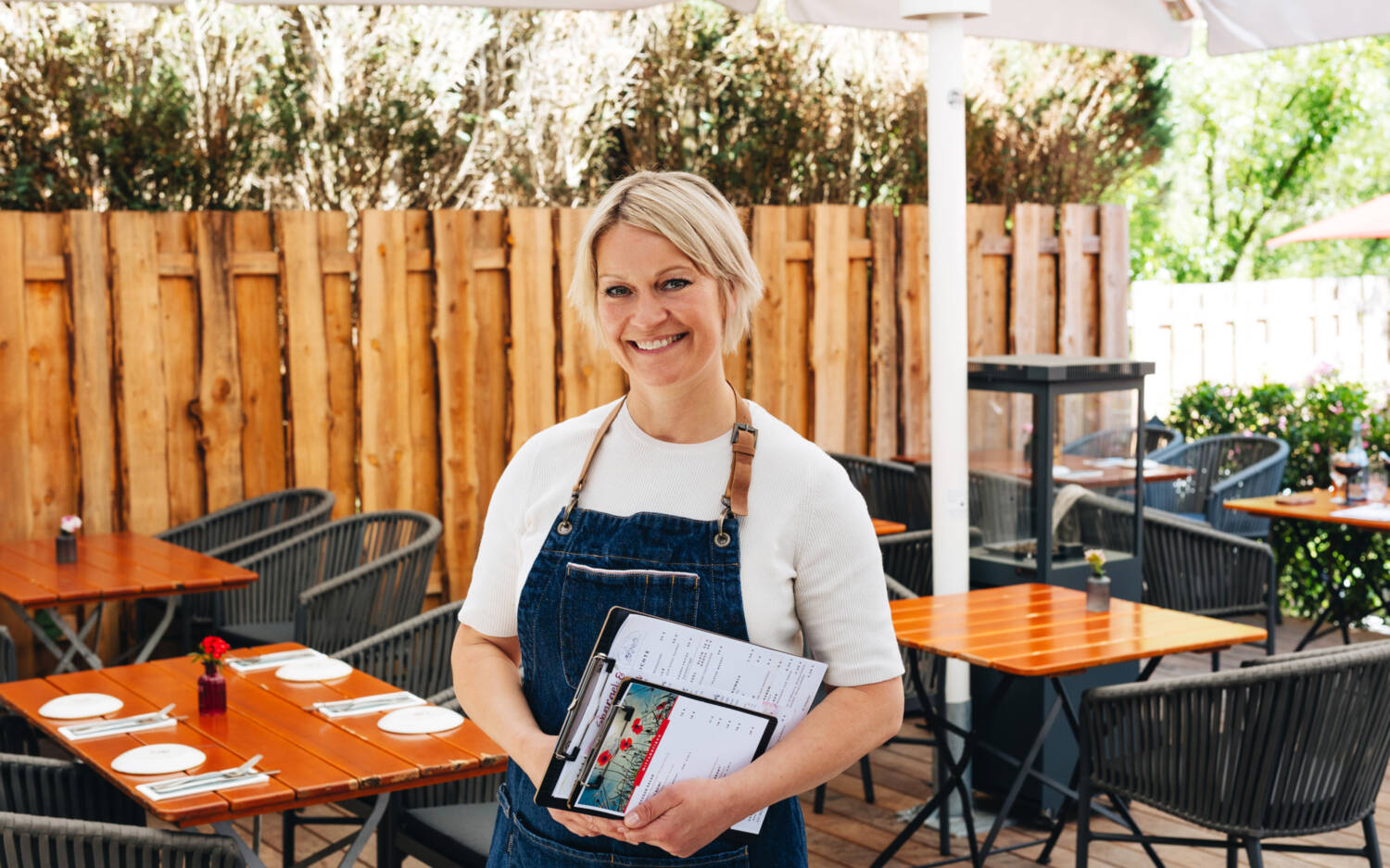Folke Kaempfe hat mit ihrem Restaurant Alte Rader Schule überzeugt /  ©Julia Schumacher