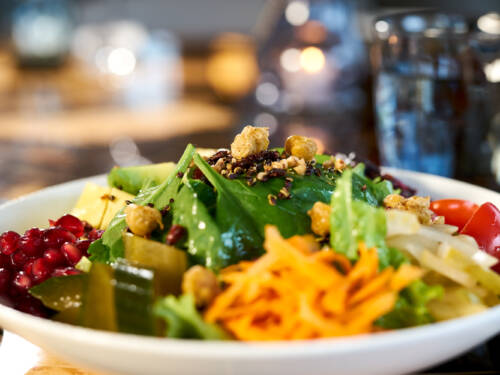 Hier stimmt einfach alles, auch der Salat ist eine wahre „healthy“ Wucht! / ©Marc Sill