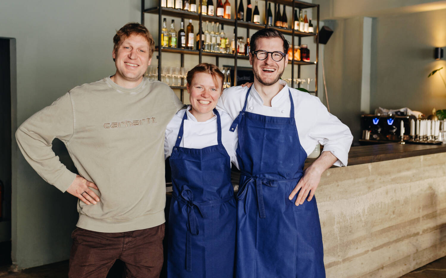 Johan Lindloff, Pauline Diercks und Fabian Wanninger haben den Testsieg für Veggie & Vegan ergattert / ©Julia Schumacher