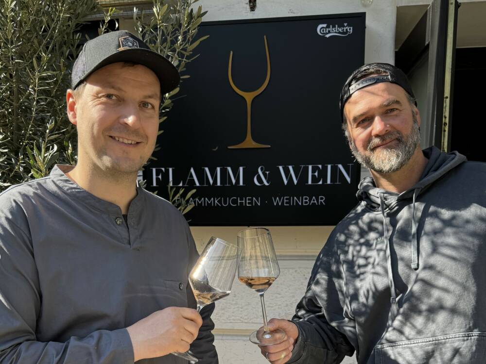 Mit Flamm & Wein bringen Sven Schröder und Patrick Zühlke eine neue Weinbar mit kreativen Flammkuchen nach Eppendorf / ©Frank von Wieding