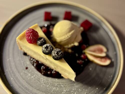 Zur Krönung das sehr leckere Dessert / ©Kathrin Beulshausen 