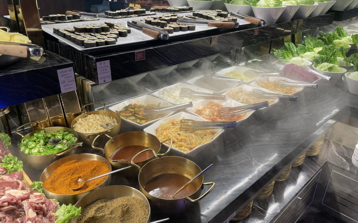Korean BBQ in Barmbek: seit März wird in der dritten Mr Kao Filiale in der Krüsisstraße koreanisch gegrillt  / ©Alina Fedorova