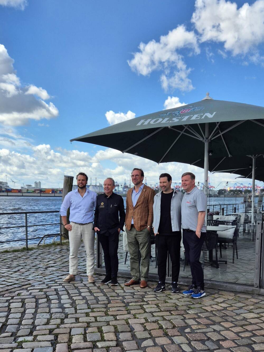 Von links nach rechts: Danny Maskow, Ralph Orth, Tim Lange, Boie Baumann und Hubert Neubacher /©Ida Bohlen