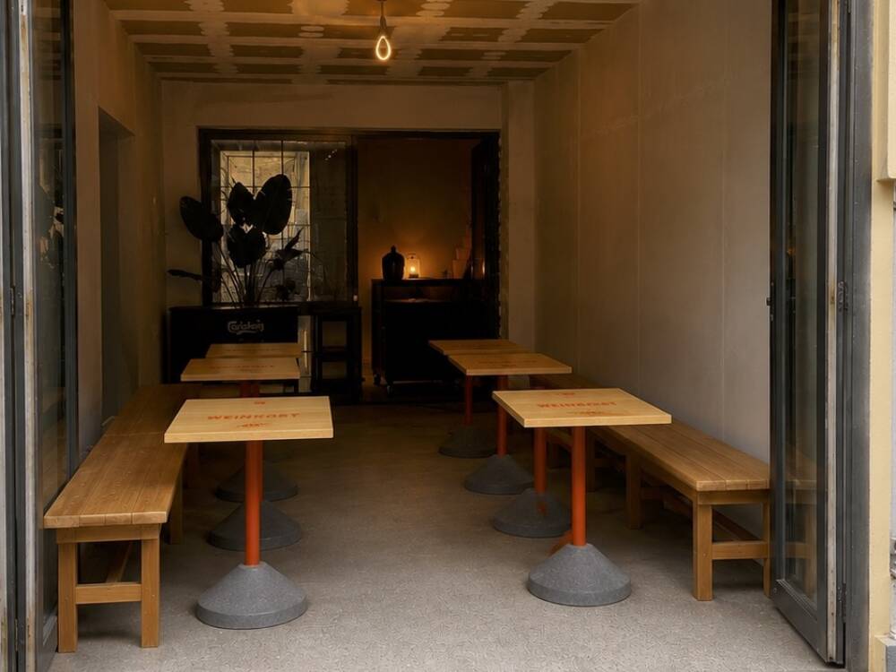 Pop-up: So sieht es im noch unfertigen Weinkost aus / ©Weinkost