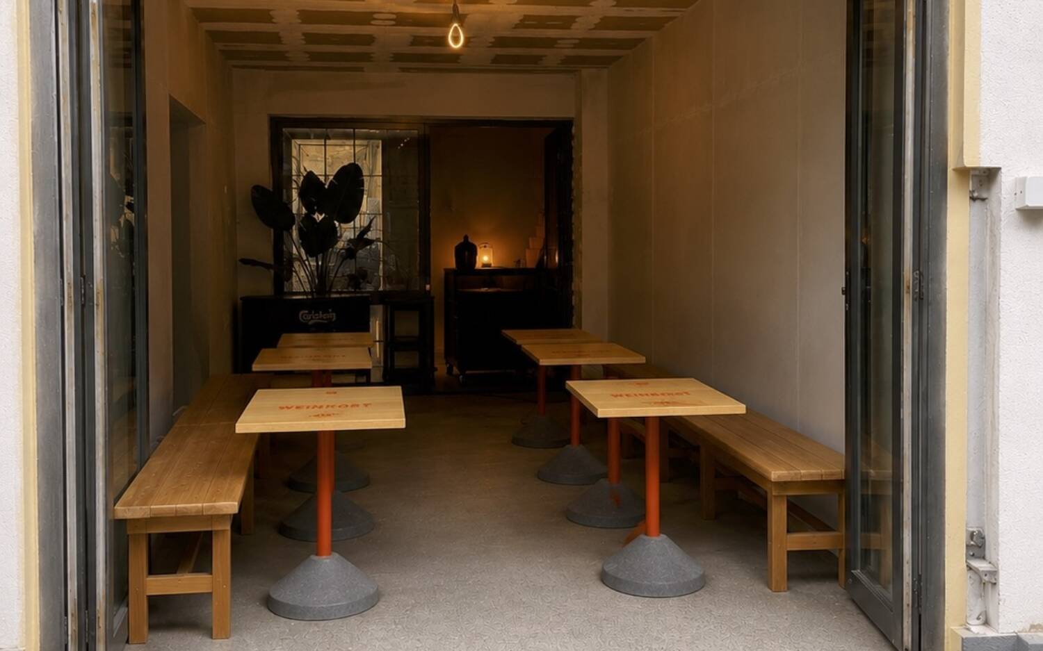 Pop-up: So sieht es im noch unfertigen Weinkost aus / ©Weinkost