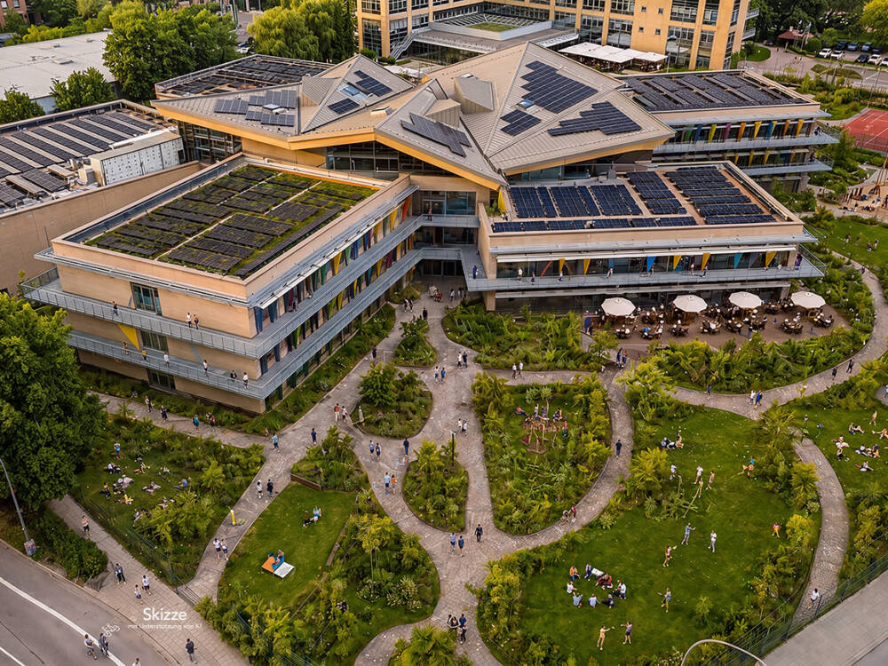 Der Life Hamburg Campus steht für einen modernen Zeitgeist und ein offenes Miteinander / ©Life Hamburg Campus 