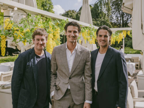 Der Münchner Gastronom Fabio Spagna, Alessandro Rikenberg und Luis Schlor von der Bellazza Group / ©Christoph Leon Jakubek 