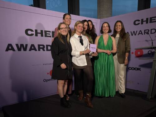 Die anwesenden Preisträgerinnen des ersten Chef:in-Awards / ©Alice von der Laden 