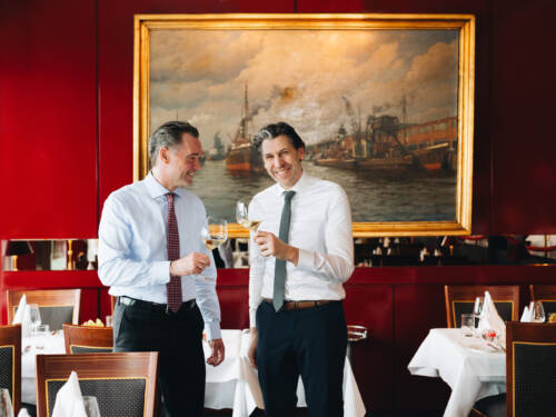  Dirk Kowalke (links) und Benny Kast  sind am 28. Oktober Gastgeber beim ChampionsDinner / © Julia Schumacher 