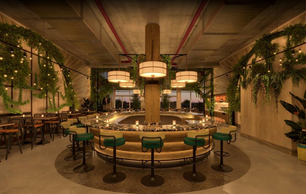 Ein Blickfang – die Bar im Elemente / ©Rhubarb Hospitality Collection
