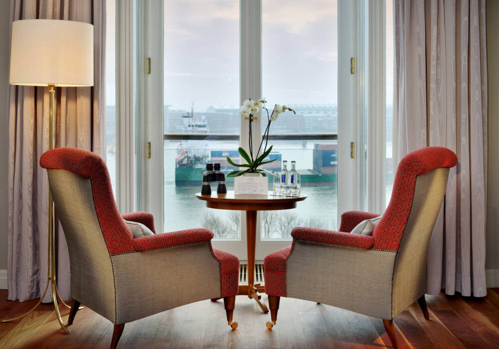 Im Hotel Louis C. Jacob gibt’s zum Tee besten Elbblick /©DSR Hotel Holding GmbH