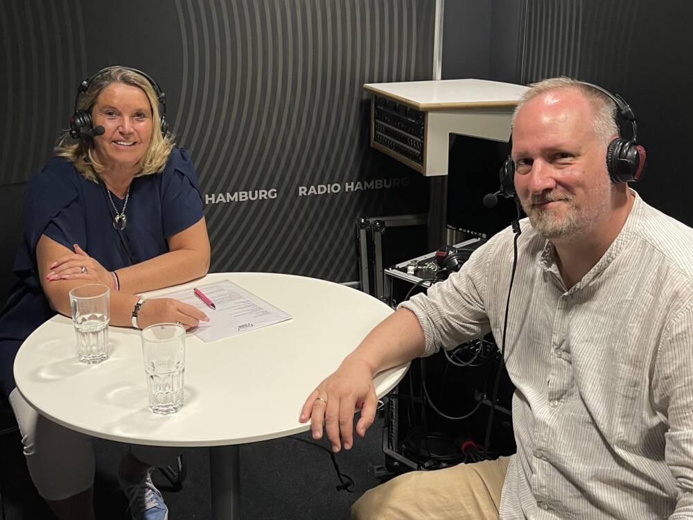 Tanya Kumst und Ivan Pagel sprechen in der aktuellen Folge über den Genuss-Michel und die Frage, wie sich die Gastro gegenseitig mehr unterstützen kann / ©Genuss-Guide