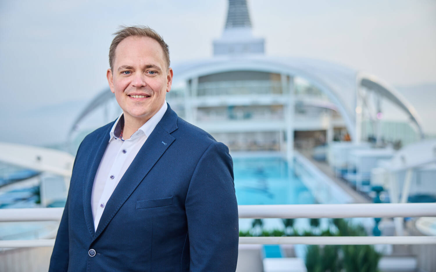 Denis Wiechert verantwortet die Konzeption und Umsetzung des kulinarischen Angebots der MeinSchiff-Flotte von TUI / ©Christian Wyrwa