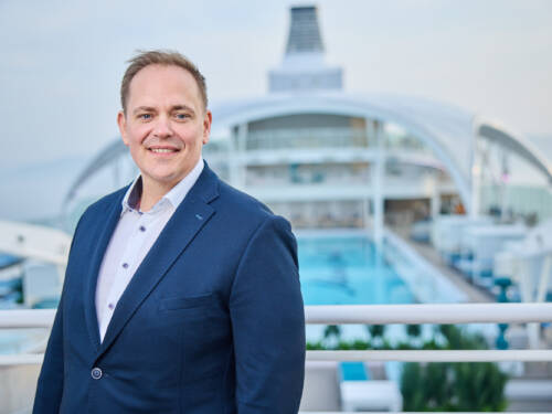 Denis Wiechert verantwortet die Konzeption und Umsetzung des kulinarischen Angebots der MeinSchiff-Flotte von TUI / ©Christian Wyrwa