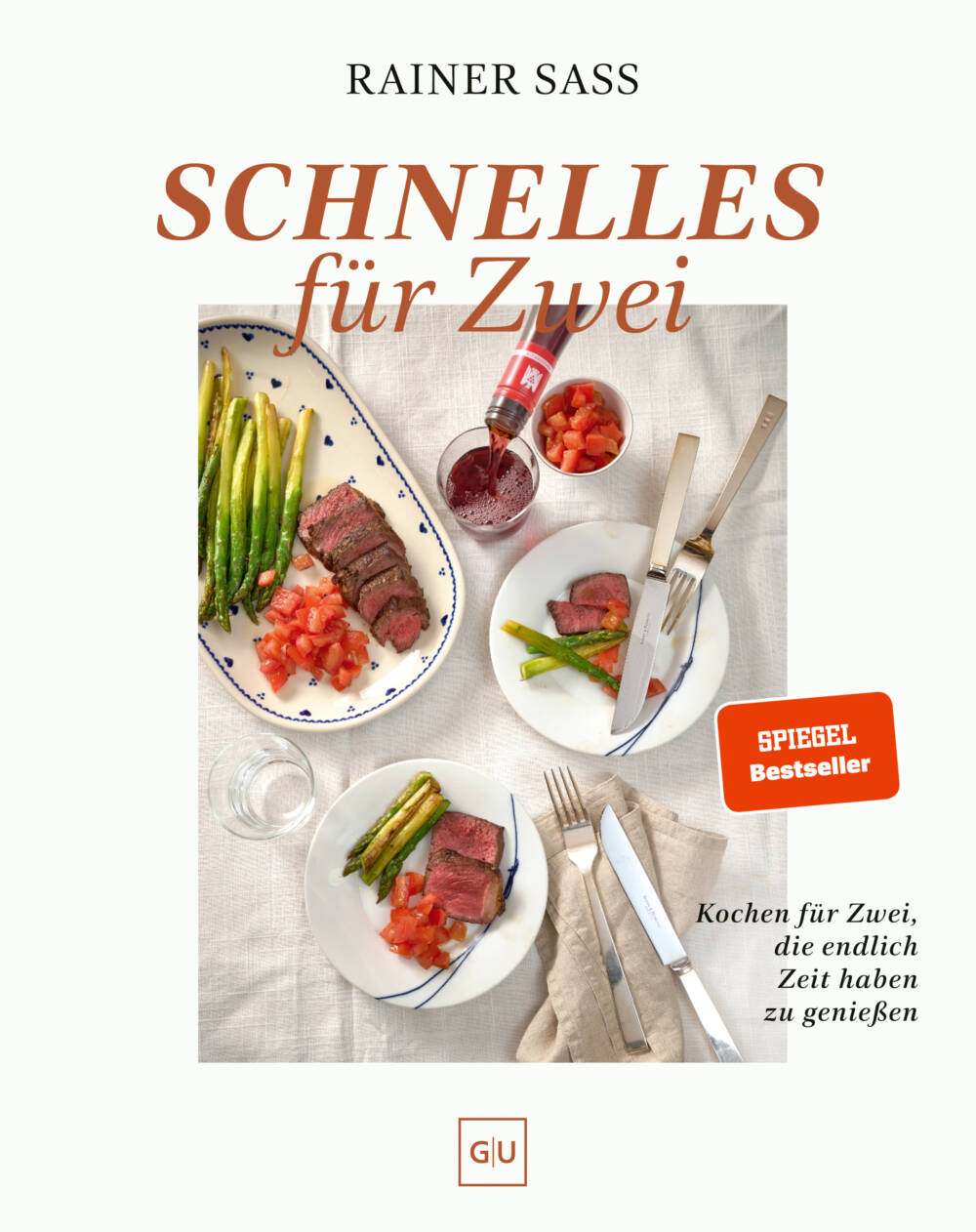 In „Schnelles für Zwei“, erschienen im Gräfe & Unzer Verlag, stehen unkomplizierte Gerichte im Mittelpunkt / ©Gräfe und Unzer Verlag / Frank von Wieding