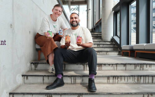 Jana Neff und Nisarg Acharya bringen mit ihrem Start-up Call me Nuts kreative Erdnussbutter nach Hamburg /©Alina Fedorova
